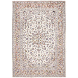 Tappeto Originale Kashan Persia 245x350 Avorio