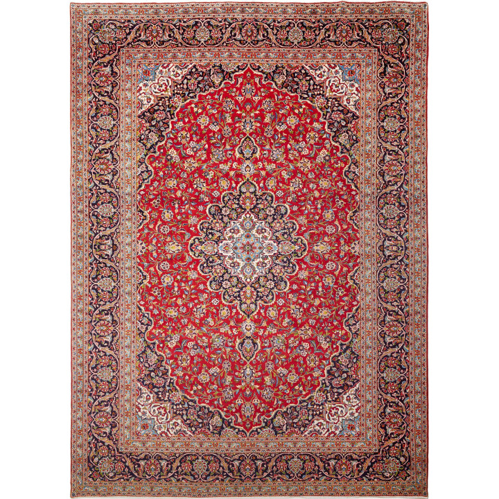 Hand Made Rug Ardakan Persia 306x427 Red Dark B