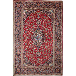 Hand Made Rug Ardakan Persia 200x303 Red Dark B