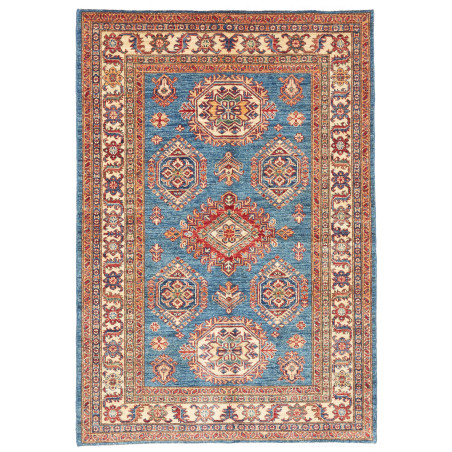 Rug Kazak Fine Pakistan 118x171 Blue Red Cream