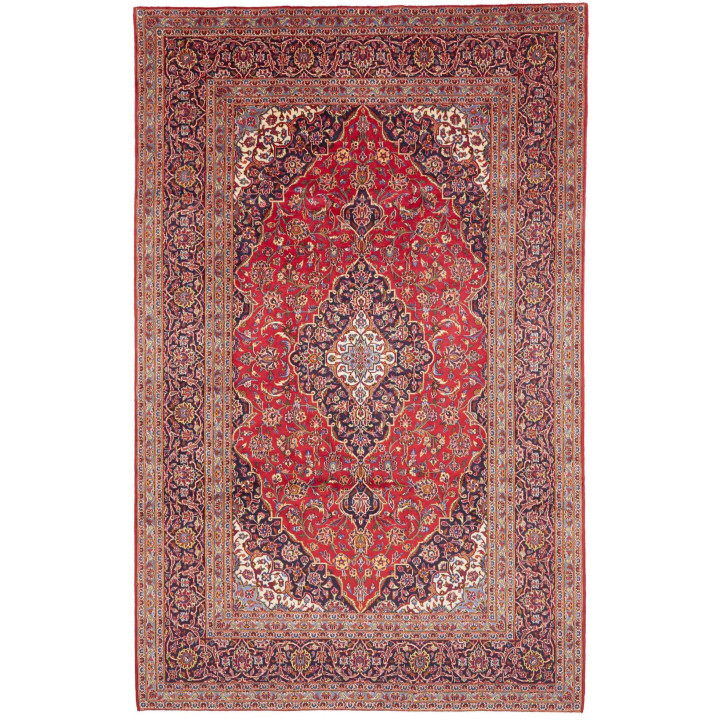 Hand Made Rug Ardakan Persia 200x312 Red Dark B