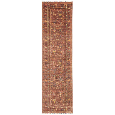 Rug Rubin Pakistan 80x296 Rust Brown Terracotta