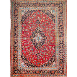 Hand Made Rug Ardakan Persia 293x405 Red Dark B