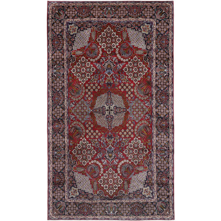 Rug Nadjafabad Persia 294x515 Burgundy Red Dark