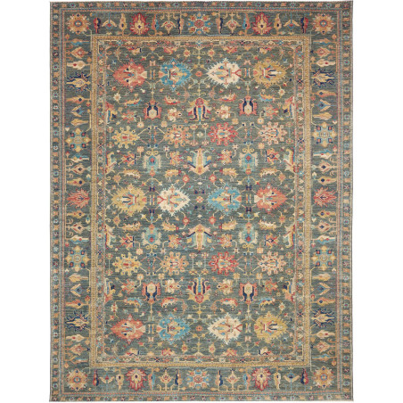 Rug Kazak Fine Pakistan 279x370 Dark Teal Green