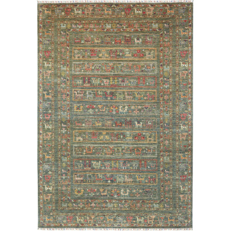 Rug Rubin Pakistan 201x292 Teal Green Terracott