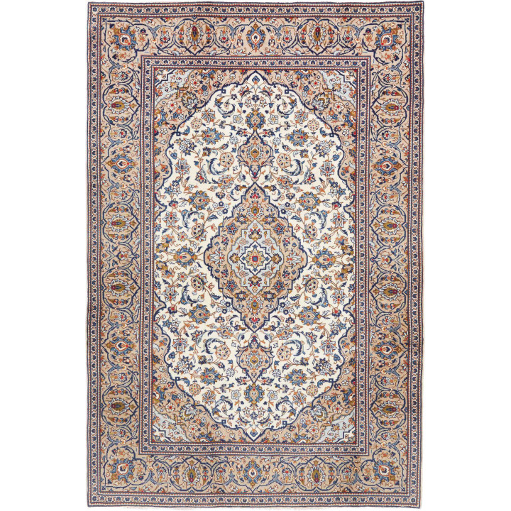 Tappeto Originale Kashan Persia 200x300 Avorio