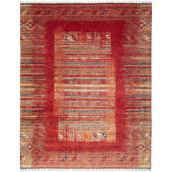 Rug Siva Pakistan 235x296 Terracotta Red Beige