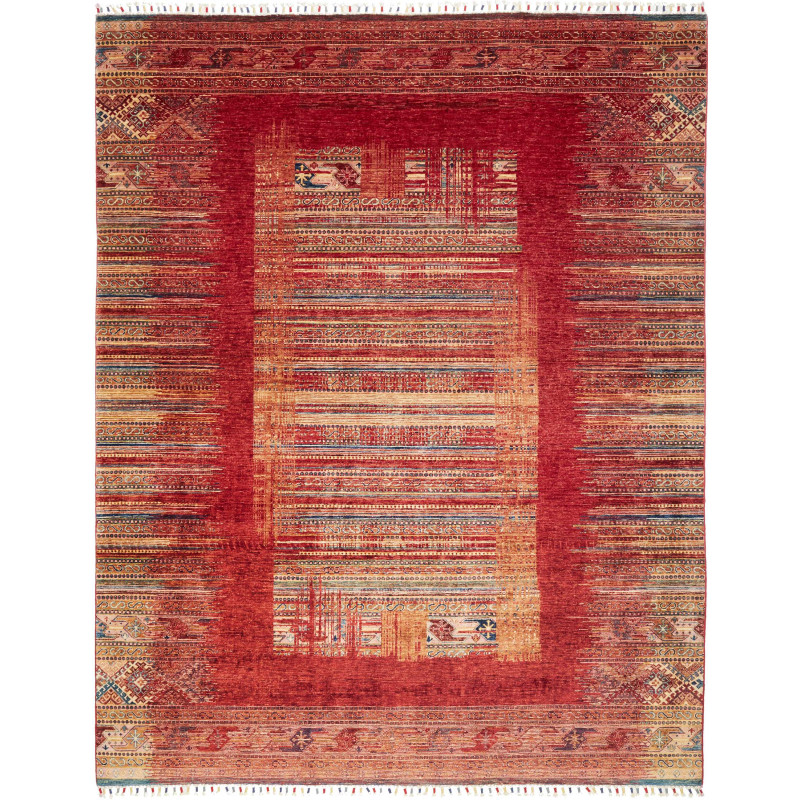 Rug Siva Pakistan 235x296 Terracotta Red Beige