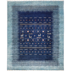 Rug Siva Pakistan 248x305 Midnight Blue Sky Blu