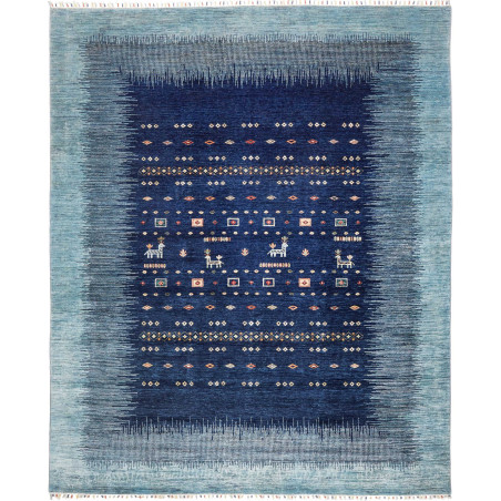 Rug Siva Pakistan 248x305 Midnight Blue Sky Blu