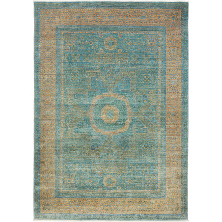 Rug Mamlouk Pakistan 174x241 Turquoise Gold Fad