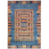 Rug Siva Pakistan 206x295 Ocean Blue Orange Red