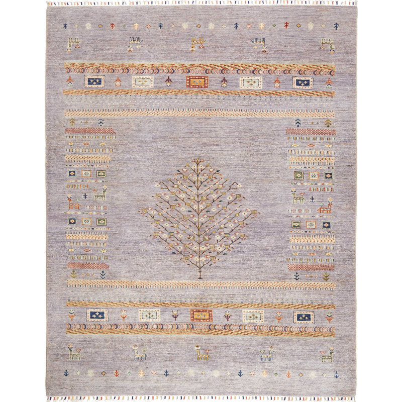 Rug Siva Pakistan 208x262 Lavender Gray Gold Te