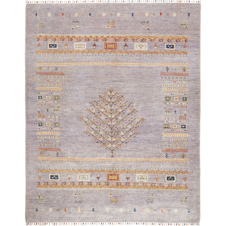 Rug Siva Pakistan 208x262 Lavender Gray Gold Te