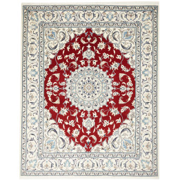 Hand Made Rug Nain Kashmar Persia 200x250 Red I