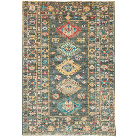 Rug Kazak Fine Pakistan 125x181 Petrol Green Re
