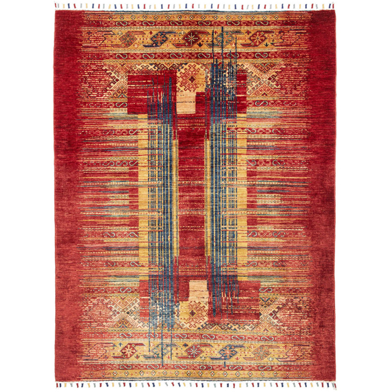 Rug Siva Pakistan 151x199 Red Gold Blue