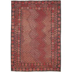 Rug Kilim Afghanistan 202x283 Charcoal Grey Bur
