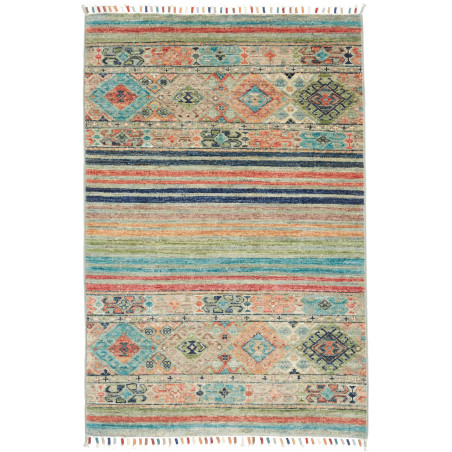 Rug Rubin Pakistan 80x120 Beige Blue Orange Gre