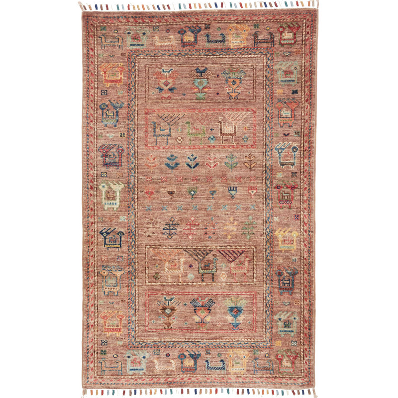 Rug Rubin Pakistan 79x125 Reddish Brown Terra C