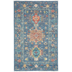 Rug Tribal Pakistan 78x124 Denim Blue Rust Red
