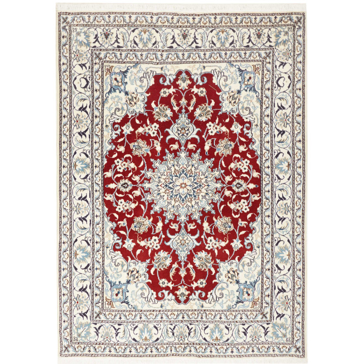 Hand Made Rug Nain Kashmar Persia 145x205 Red I