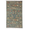 Rug Rubin Pakistan 76x125 Dark Teal Blue Cobalt