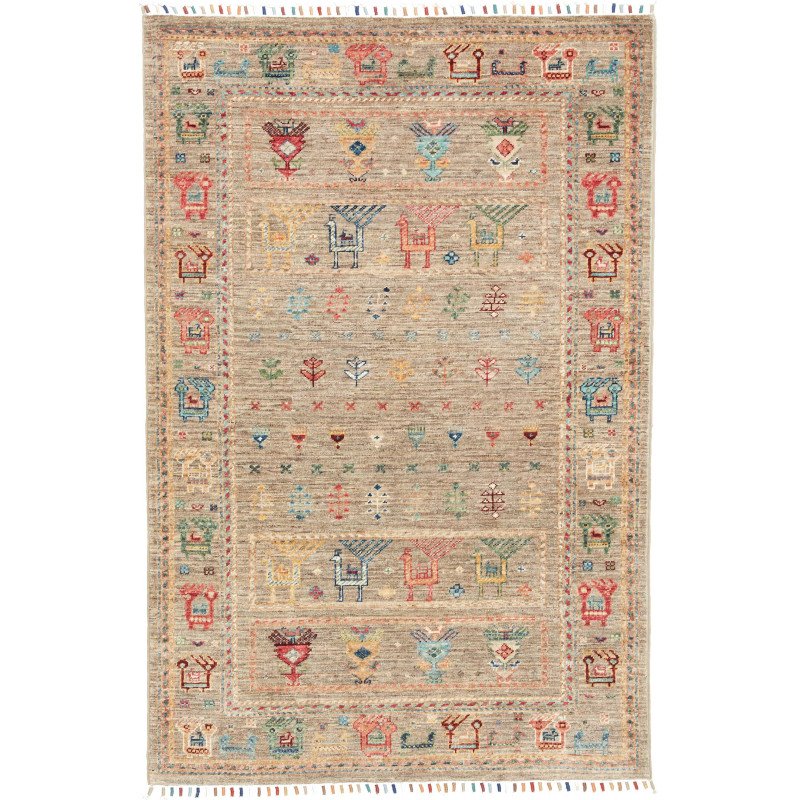 Rug Rubin Pakistan 100x150 Beige Taupe Multicol