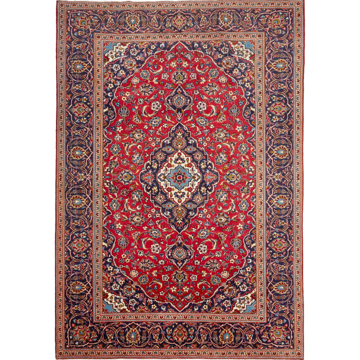 Hand Made Rug Ardakan Persia 242x353 Red Dark B