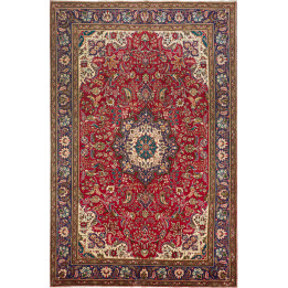 Tappeto Originale Tabriz Persia 200x303 Rosso B