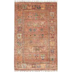 Rug Rubin Pakistan 79x125 Terracotta Blue Green
