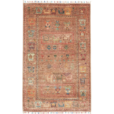 Rug Rubin Pakistan 79x125 Terracotta Blue Green