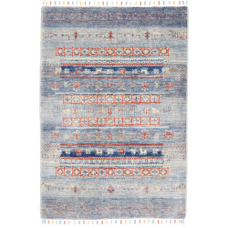 Rug Siva Pakistan 81x117 Grey Blue Dark Blue Te