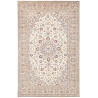 Rug Kashan Persia 200x310 Ivory Cream Dark Blue