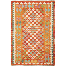 Hand Made Rug Kilim Afghanistan 104x152 Orange