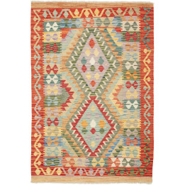 Hand Made Rug Kilim Afghanistan 104x150 Red Bei