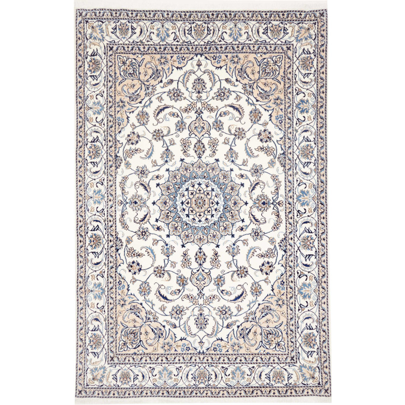 Rug Nain Kashmar Persia 195x296 Cream White Lig