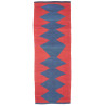 Rug Kilim Vintage Persia 77x214 Scarlet Red Ind