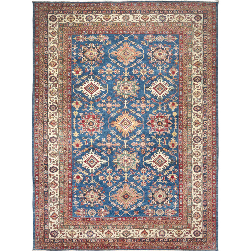 Rug Kazak Fine Pakistan 276x368 Sapphire Blue R