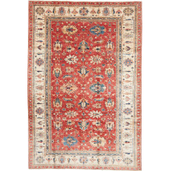 Rug Kazak Fine Pakistan 206x304 Terracotta Red