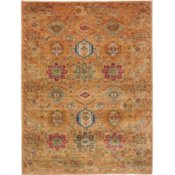 Rug Tribal Pakistan 167x224 Terracotta Ochre Bl