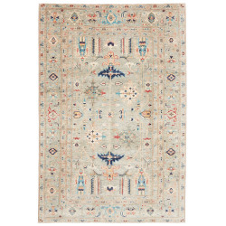 Rug Kazak Fine Pakistan 202x300 Sage Green Grey