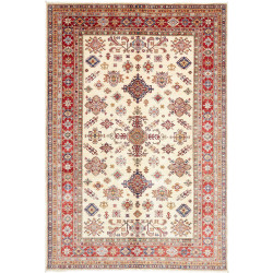 Rug Kazak Fine Pakistan 202x297 Cream Red Blue