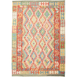 Hand Made Rug Kilim Afghanistan 170x237 Red Bei