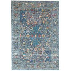Rug Shahi Fine Pakistan 202x297 Teal Blue Gold