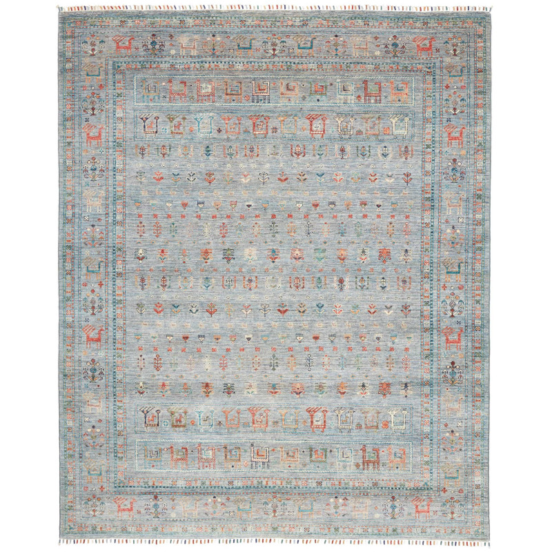 Rug Rubin Pakistan 203x250 Dusty Blue Terracott