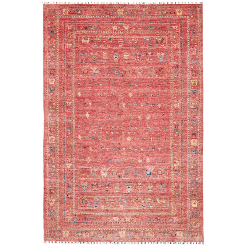 Rug Rubin Pakistan 197x301 Terracotta Red Muted