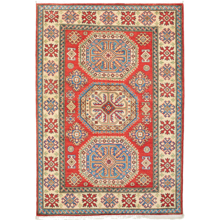 Tappeto Originale Kazak Pakistan 121x174 Rosso