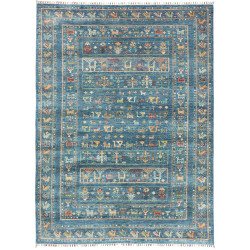 Rug Rubin Pakistan 170x230 Petrol Blue Multicol